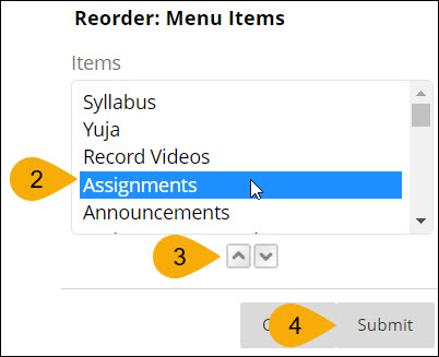 Screenshot of alternate steps two through four