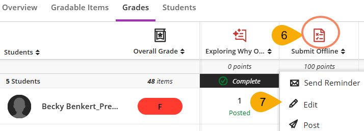 Screenshot of Due Date Steps 6 and 7