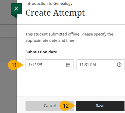 Screenshot of Due Date Steps 11 and 12