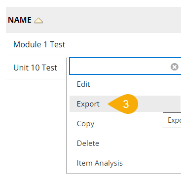Text Export menu option